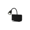 Aplique a pared modelo Pelay acabado negro, 23cm(alto) 28cm(ancho) 24cm (fondo)