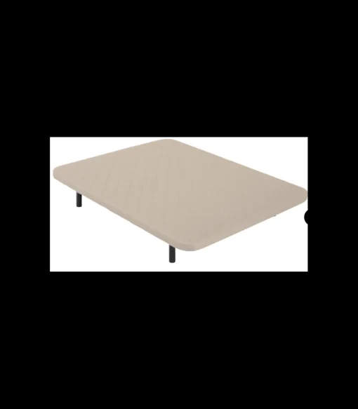 Base tapizada Maxi Somi de Colchones.es tapizado beige de 105x190.