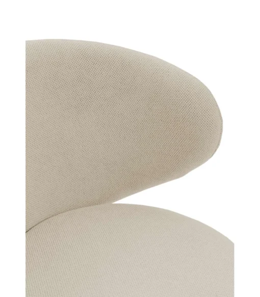 Butaca baja modelo Rebeca tapizado textil beige, 77.5cm (alto) 70cm (ancho) 79.5cm (largo)