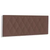 Cabecero juvenil Melania tapizado marrón, 90cm(ancho) 60cm(alto) 3.5cm(fondo)