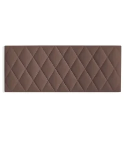 Cabecero juvenil Melania tapizado marrón, 90cm(ancho) 60cm(alto) 3.5cm(fondo)