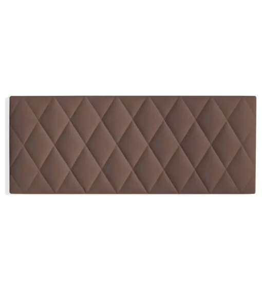 Cabecero juvenil Melania tapizado marrón, 90cm(ancho) 60cm(alto) 3.5cm(fondo)