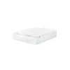 Canape abatible Global de Sonpura madera acabado blanco tapa tapizada de 150x190.