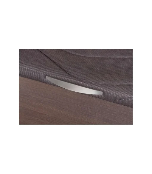 Canape abatible Global de Sonpura madera wengue tapa tapizada de 160x200.