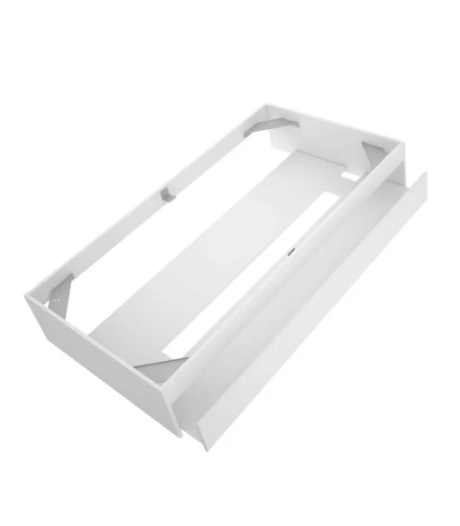 Conjunto juvenil cama de 90cm con arrastre y escritorio Lena acabado blanco.
