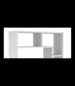 Estantería decorativa con baldas acabado en blanco soft. 169.2cm(alto) 120cm(ancho)30cm(fondo). .