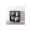 Estantería pequeña kubox 2x2 acabado negro, 83 cm(alto)76 cm(ancho)29 cm(fondo)