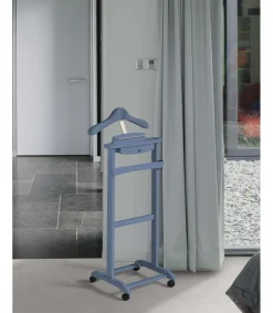 Galán de noche clásico 353 lacado en color azul, 110cm(alto) 47cm(ancho) 35cm(largo)