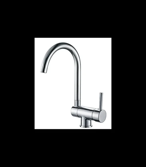 Grifo Monomando Fregadero Abatible Focus-2000 Cromo, 33.5cm(alto) 18.3cm(largo).