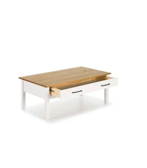 Mesa de centro Mariana acabado blanco 40 cm(alto) 100 cm(ancho) 55 cm(largo)