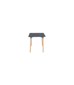 Mesa rectangular Md-Nordika fija acabado gris, 75 cm(alto) 140 cm(ancho) 80 cm(fondo).