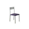Pack de 4 sillas Alicia en polipiel morado, 41 x 47 x 86 cm (largo x alto x ancho)