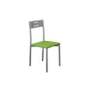 Pack de 4 sillas Alicia en polipiel verde, 41 x 47 x 86 cm (largo x alto x ancho)