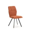 Pack de 4 sillas para cocina o comedor Marcos tapizado textil marrón, 89cm(alto) 47cm(ancho) 60cm(fondo)