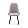 Pack de 4 sillas para cocina o comedor Izan tapizado textil gris claro, 91cm(alto) 50cm(ancho) 57cm(fondo)