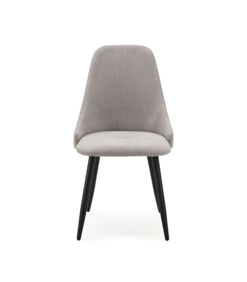 Pack de 4 sillas para cocina o comedor Izan tapizado textil gris claro, 91cm(alto) 50cm(ancho) 57cm(fondo)