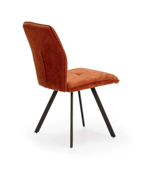 Pack de 4 sillas para cocina o comedor Marcos tapizado textil marrón, 89cm(alto) 47cm(ancho) 60cm(fondo)