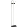 Perchero mod. 465 herrajes en cromo satinado lacado negro, 182 cm(alto)34 cm(ancho)20 cm(largo)