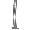 Perchero moderno mod. 470 herrajes cromo brillo lacado gris, 182 cm(alto)34 cm(ancho)34 cm(largo)