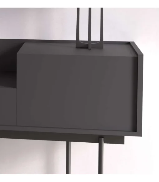 Recibidor modelo 671 acabado grafito, 84cm(alto) 98cm(ancho) 31cm(prof.)