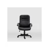 Silla de oficina Elsa en piel sintética negra. Alto: 100-110, Ancho: 65, Fondo: 68.