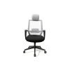 Silla despacho giratoria elevable acabado negro/gris 63 cm(ancho) 117-124 cm(altura) 51cm(fondo)