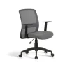 Silla despacho giratoria elevable acabado gris, 61m(ancho) 87/94cm(altura) 59cm(fondo)