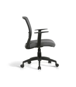Silla despacho giratoria elevable acabado gris, 61m(ancho) 87/94cm(altura) 59cm(fondo)