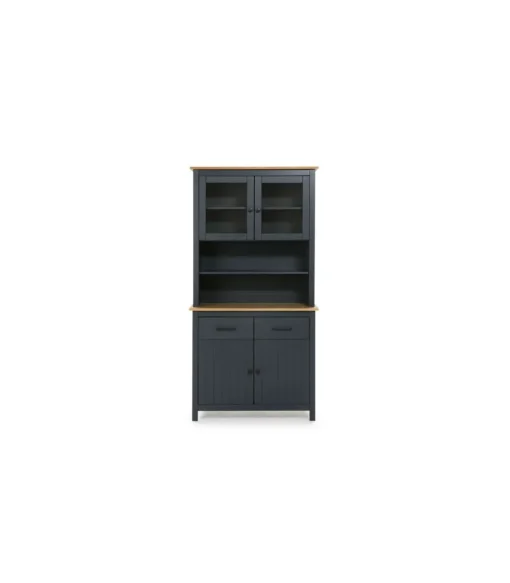Vitrina 4 puertas 2 cajones Mariana acabado azul 180 cm(alto) 90 cm(ancho) 40 cm(largo)